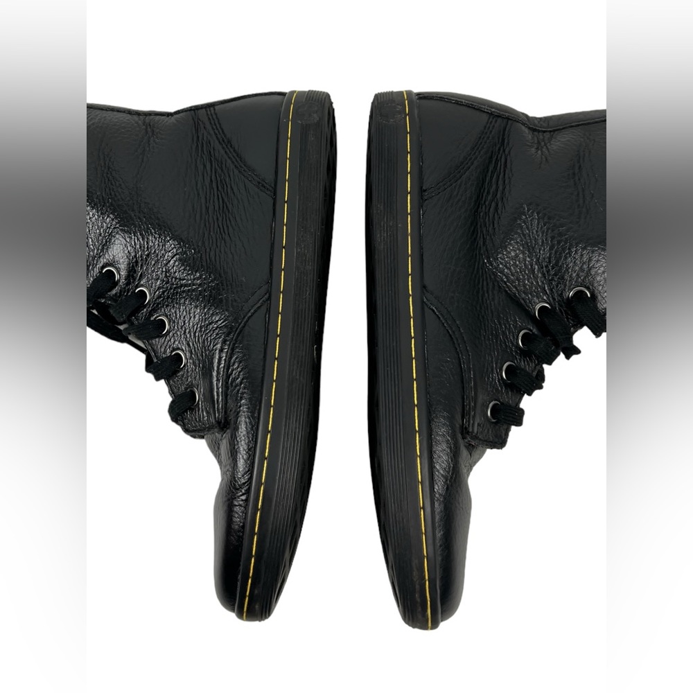 Dr. Doc Martens Boots Womens 8 Stratford Black Leather Shoes Floral Lined - Picture 12 of 12